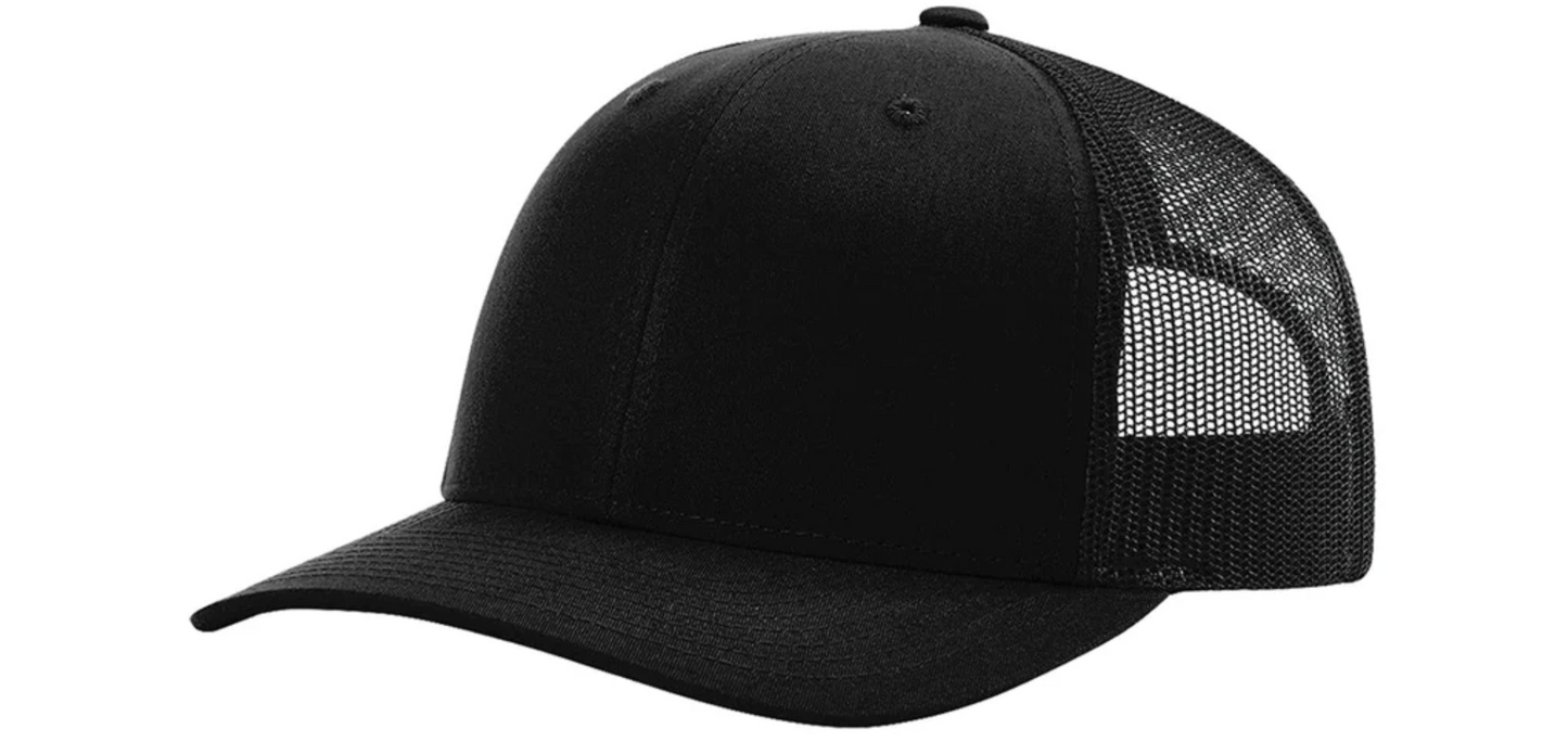 Black Richardson 112 Trucker Hat