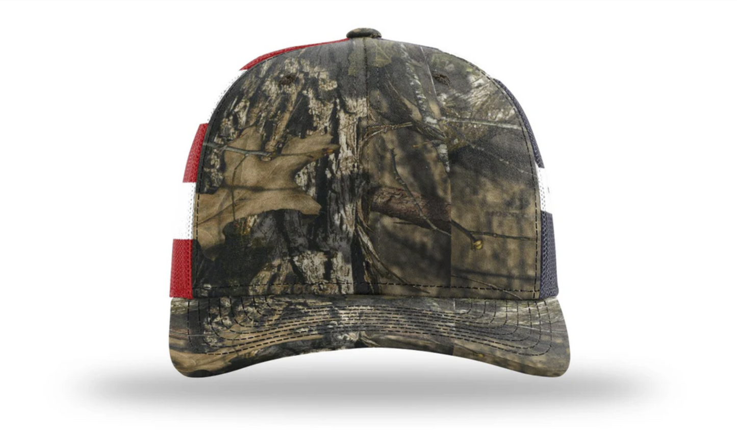Mossy Oak Break-Up Country/Start & Stripes Richardson 112PM Trucker Cap