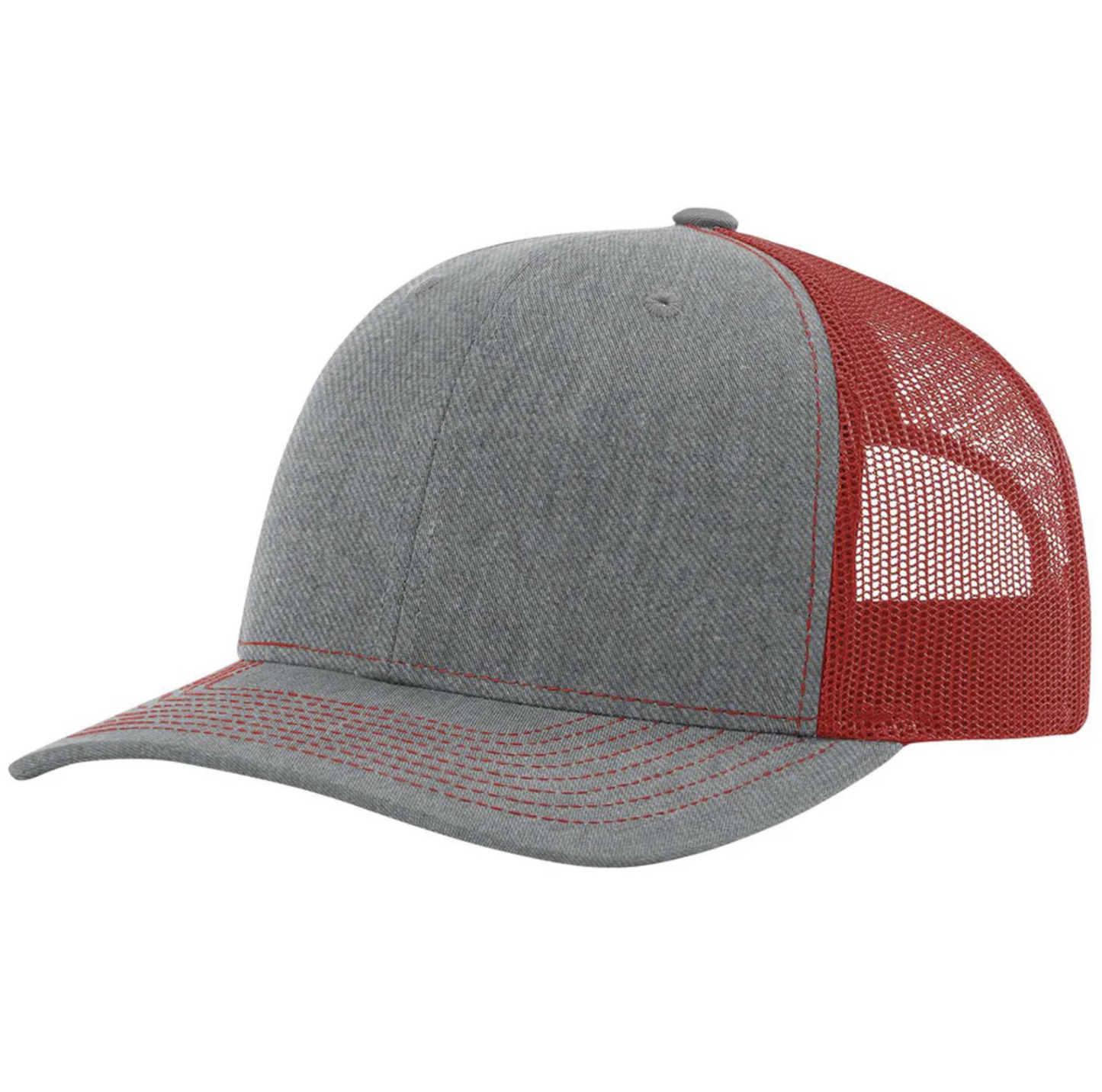 Heather Grey/Red Richardson 112 Trucker Hat
