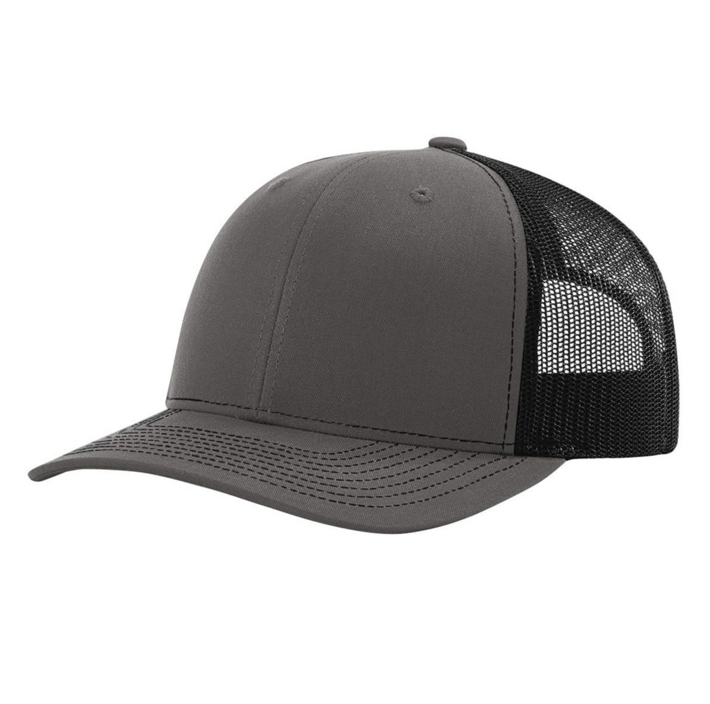 Charcoal/Black Richardson 112 Trucker Hat