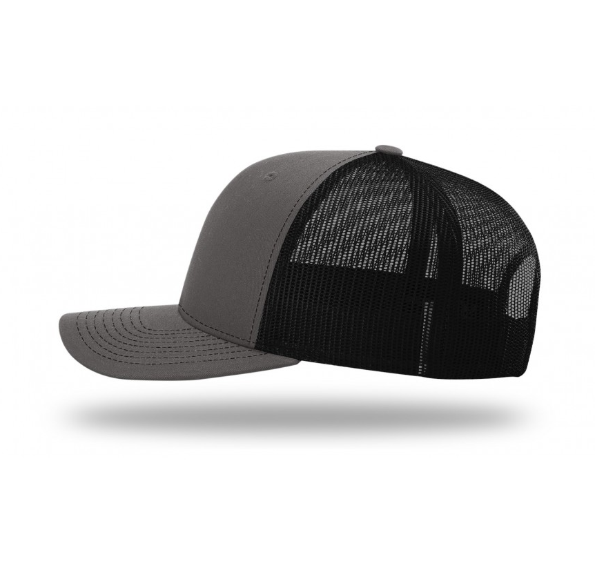 Charcoal/Black Richardson 112 Trucker Hat