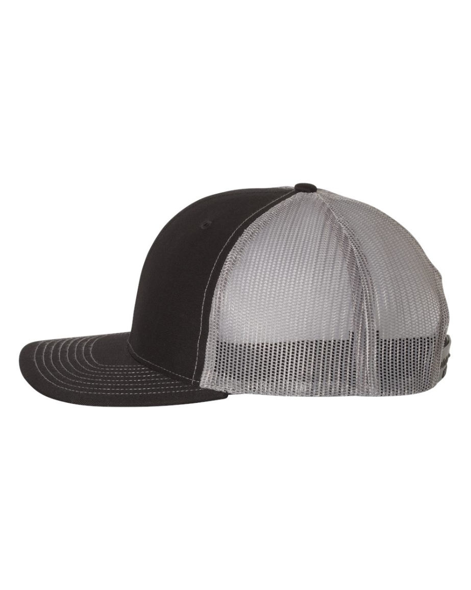 Black/Charcoal Richardson 112 Trucker Hat